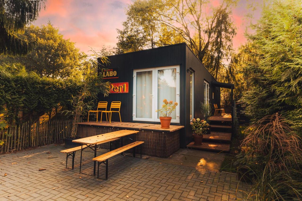 Black Cabin, Uniek Nieuw Verblijf Midden Op De Veluwe Koudhoorn Exterior foto